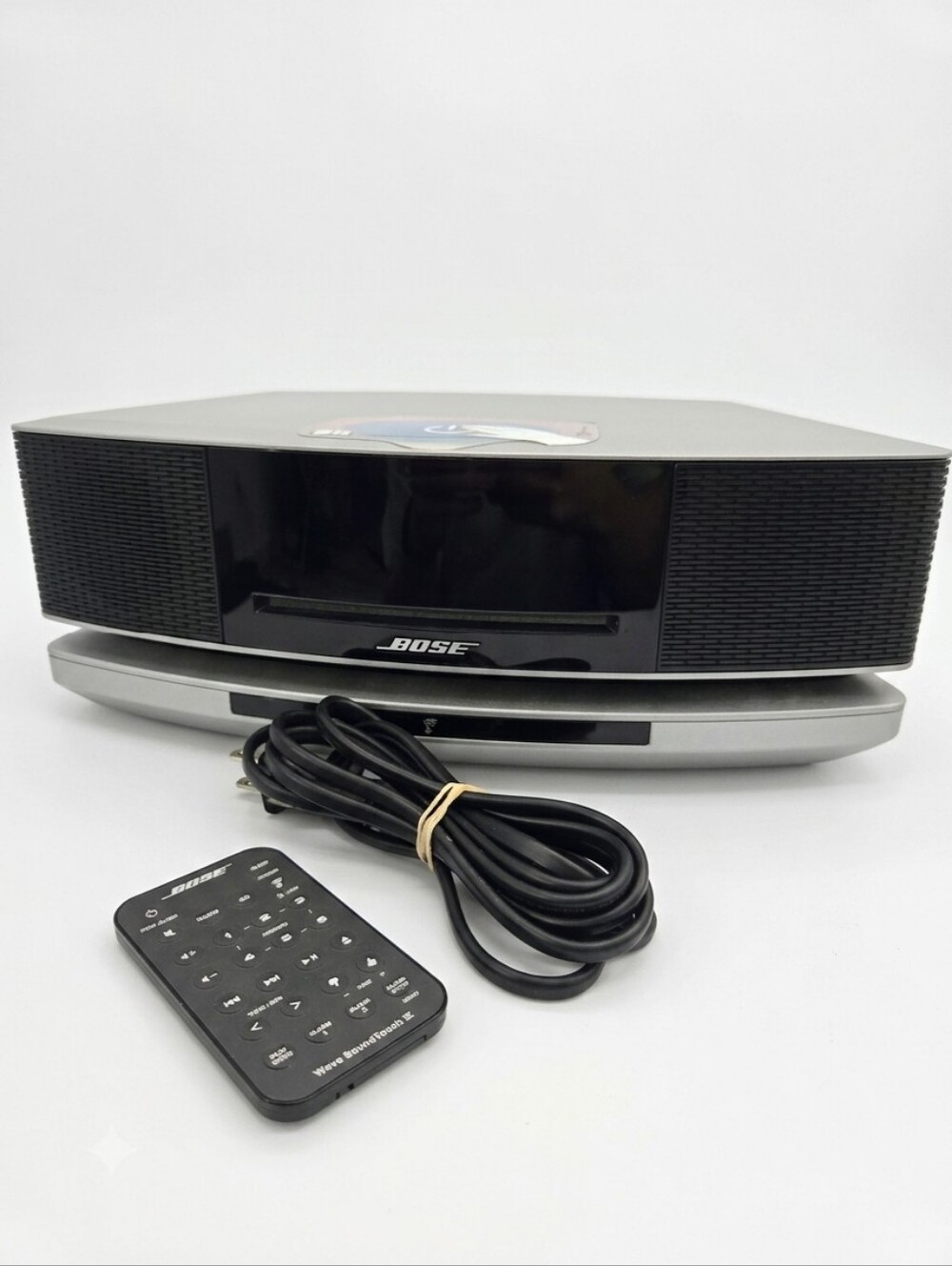 Working Bose Wave Sound Touch Music System IV with Pedestal Remote Cables